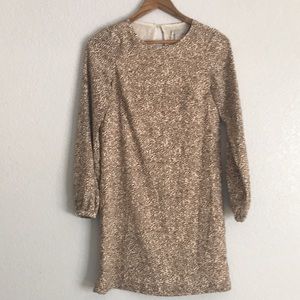 Neutral Print Shift Dress